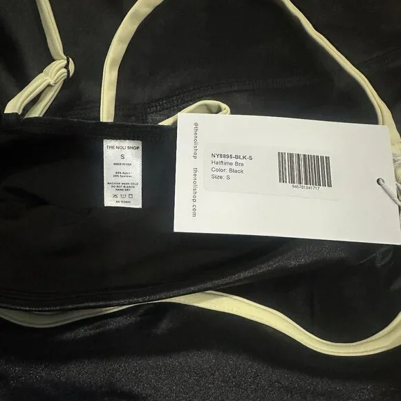 NWT Noli Shop Black Halftime Bra and Liquid Leggings Set Size Small - Picture 12 of 13